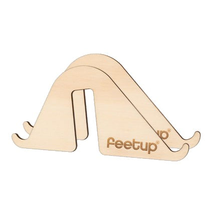 Soporte de móvil de madera patentado de FeetUp